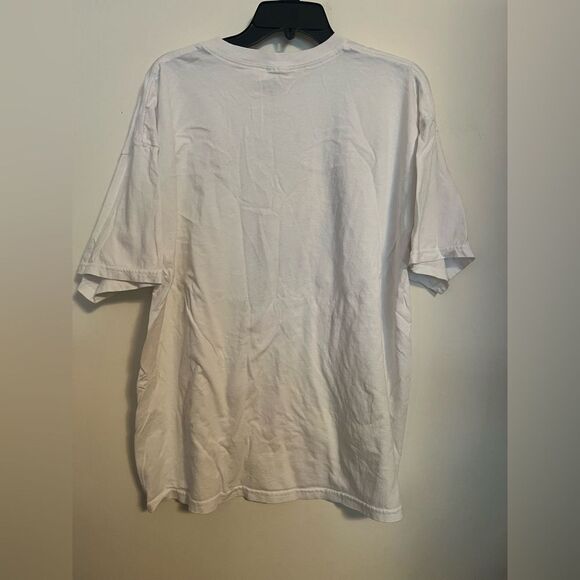 White T-Shirt with Cartoon Print Homer Simpson VTG - Picture 3 of 4